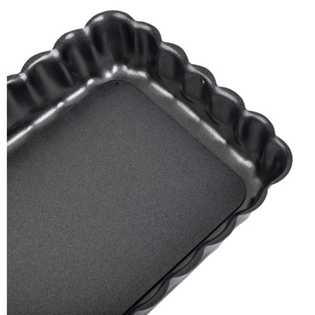 CY117 De Buyer Non-Stick Rectangular Tart Mould With Removable Base 36 cm - JD Catering Equipment Solutions Ltd