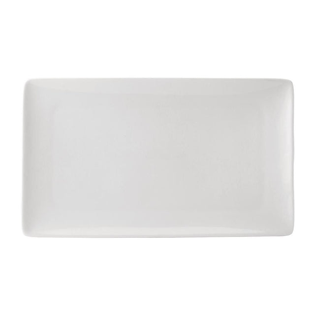 CY462 Utopia Pure White Rectangular Plates 210 x 350mm (Pack of 6) JD Catering Equipment Solutions Ltd