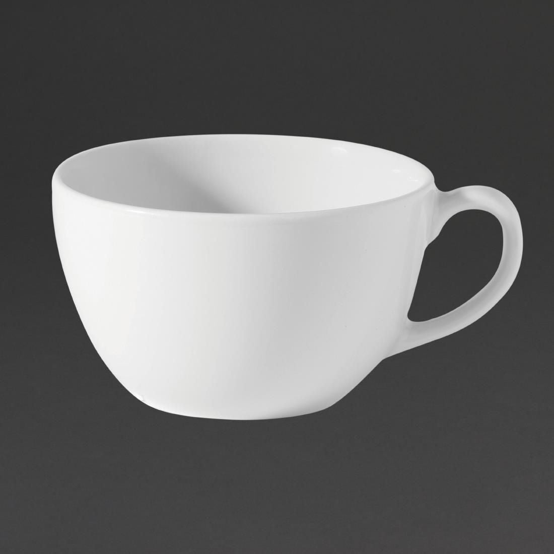 CY487 Utopia Titan Bowl-Shaped Cups White 340ml (Pack of 36) JD Catering Equipment Solutions Ltd
