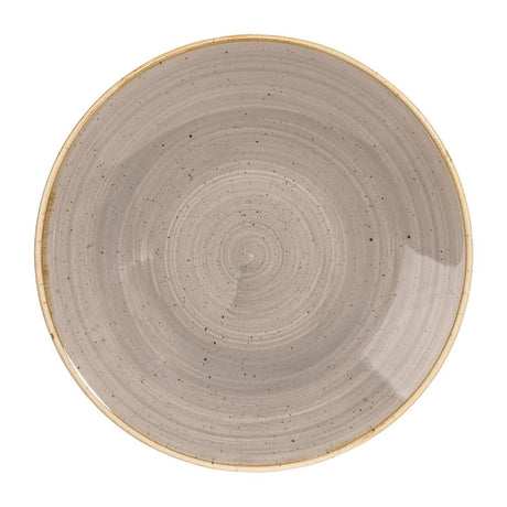 CY826 Churchill Stonecast Deep Coupe Plates Grey 255mm (Pack of 12) JD Catering Equipment Solutions Ltd
