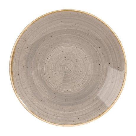 CY826 Churchill Stonecast Deep Coupe Plates Grey 255mm (Pack of 12) JD Catering Equipment Solutions Ltd