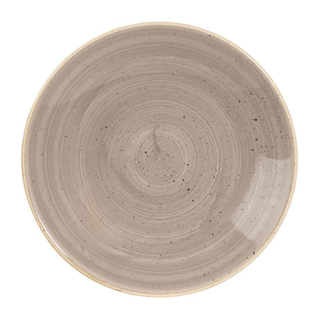 CY827 Churchill Stonecast Deep Coupe Plates Grey 225mm (Pack of 12) JD Catering Equipment Solutions Ltd