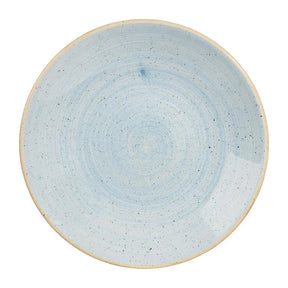 CY830 Churchill Stonecast Deep Coupe Plates Duck Egg Blue 281mm (Pack of 12) - JD Catering Equipment Solutions Ltd
