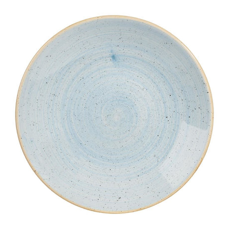 CY830 Churchill Stonecast Deep Coupe Plates Duck Egg Blue 281mm (Pack of 12) JD Catering Equipment Solutions Ltd