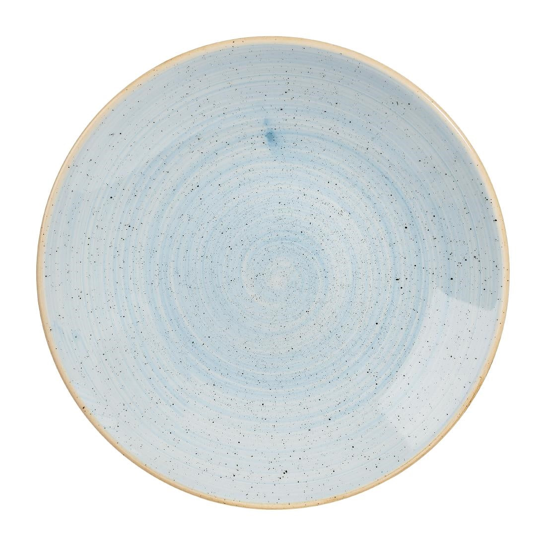 CY831 Churchill Stonecast Deep Coupe Plates Duck Egg Blue 255mm (Pack of 12) JD Catering Equipment Solutions Ltd