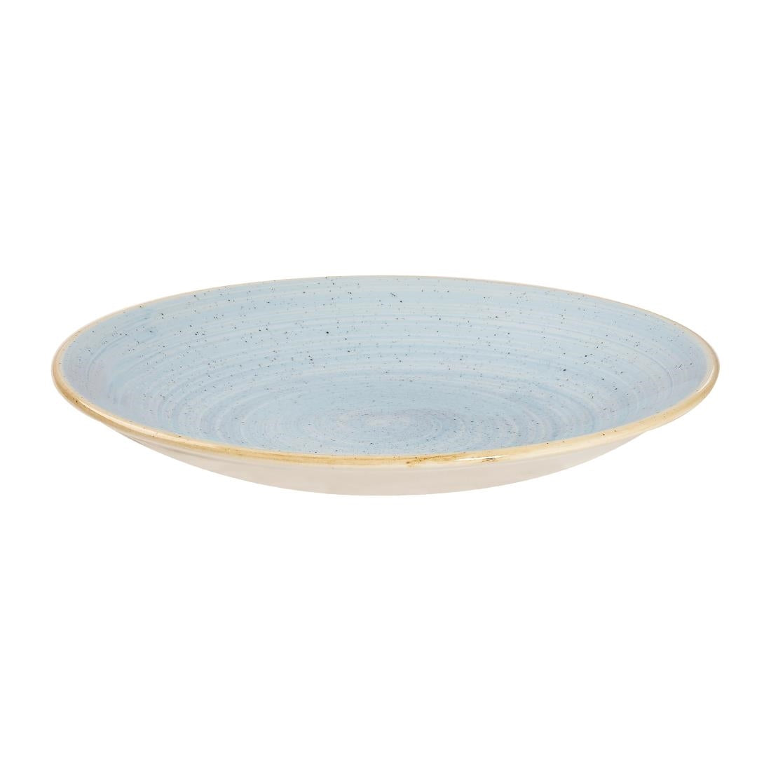 CY831 Churchill Stonecast Deep Coupe Plates Duck Egg Blue 255mm (Pack of 12) JD Catering Equipment Solutions Ltd