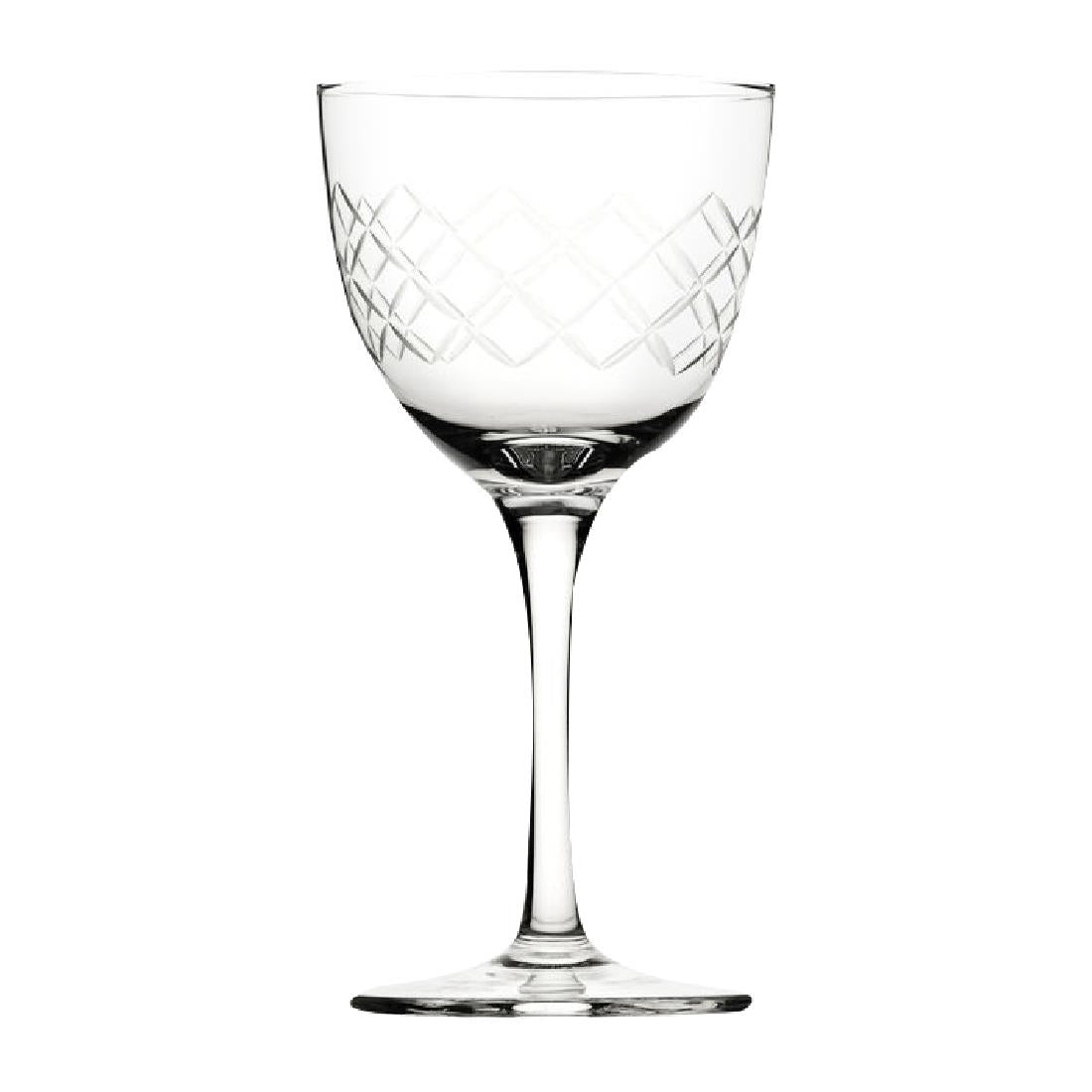 CZ048 Utopia Raffles Diamond Nick and Nora Glasses 170ml (Pack of 6) JD Catering Equipment Solutions Ltd