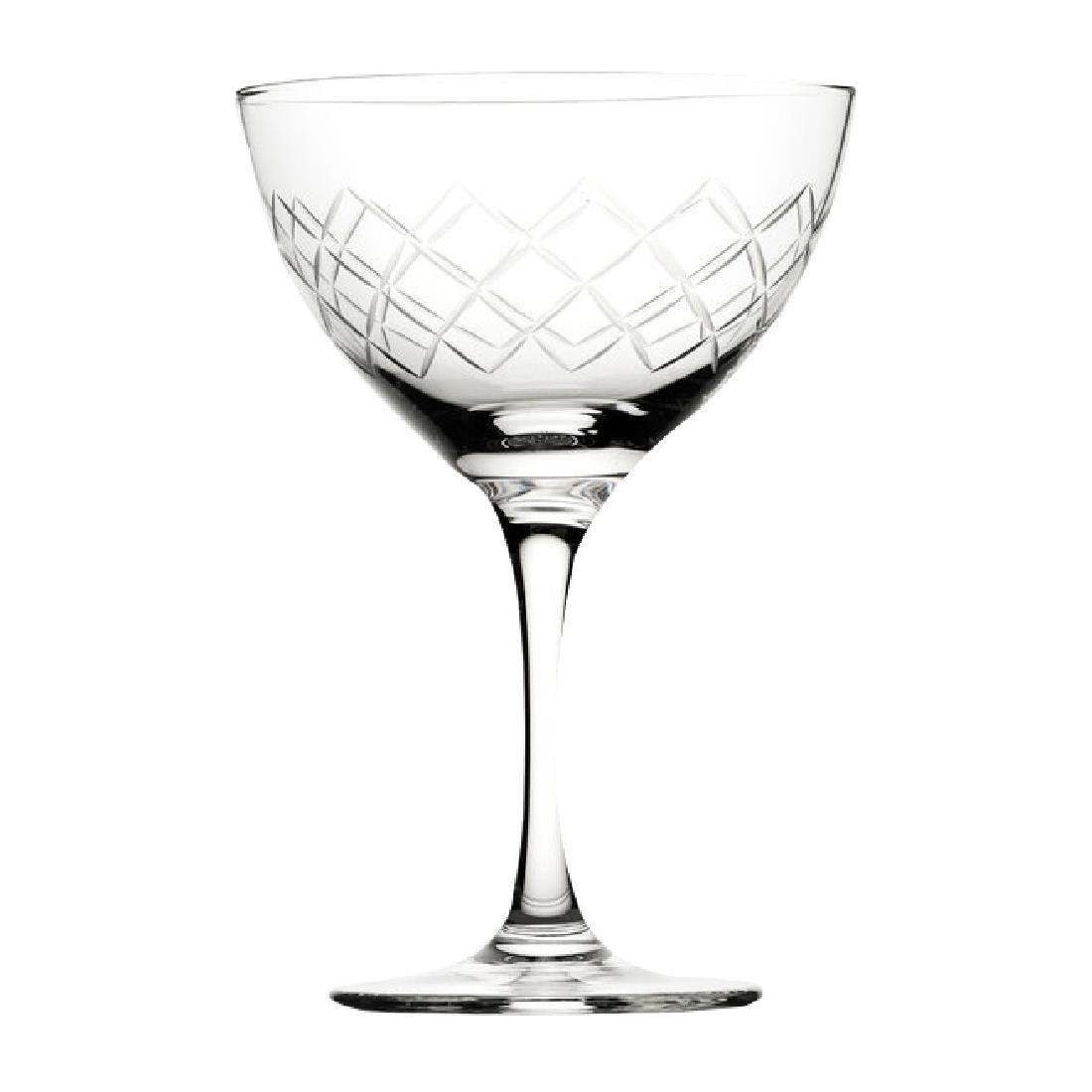 CZ052 Utopia Raffles Diamond Martini Glasses 190ml (Pack of 6) JD Catering Equipment Solutions Ltd