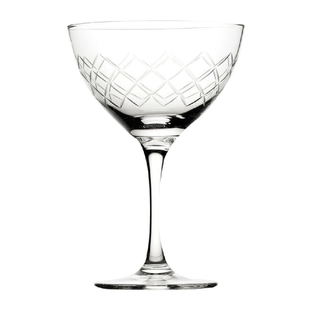 CZ052 Utopia Raffles Diamond Martini Glasses 190ml (Pack of 6) JD Catering Equipment Solutions Ltd