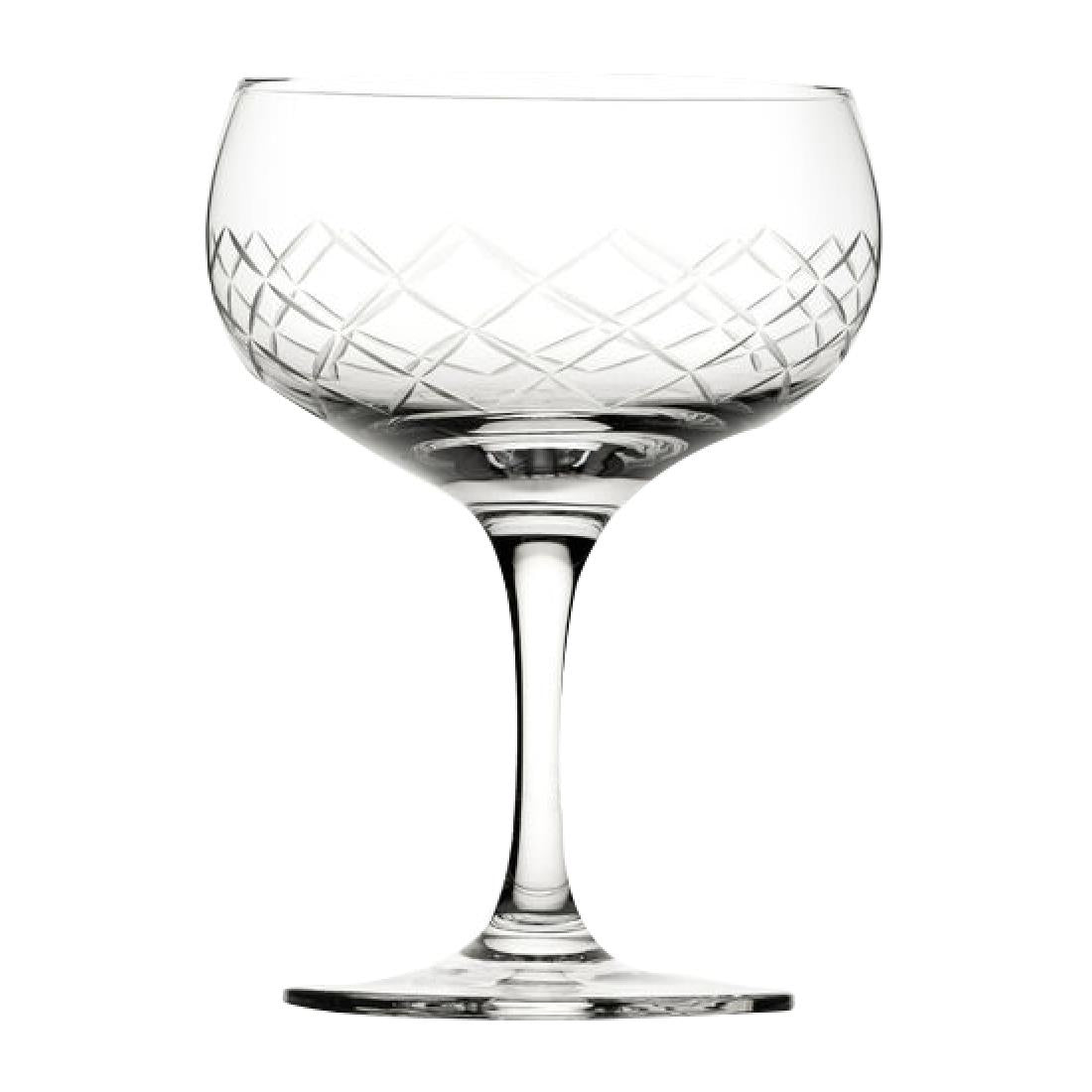 CZ056 Utopia Raffles Diamond Coupe Glasses 160ml (Pack of 6) JD Catering Equipment Solutions Ltd