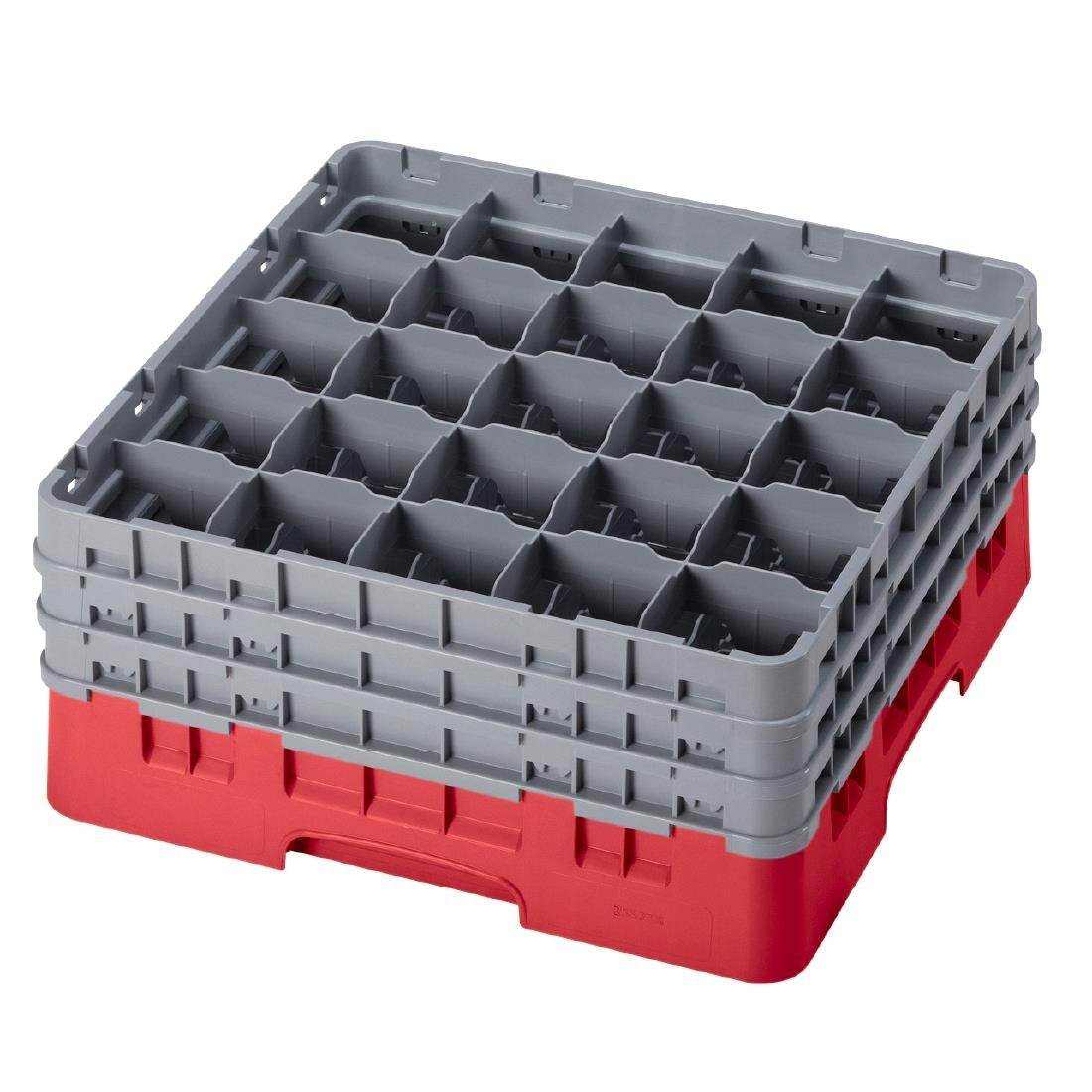 CZ101 Cambro Camrack Red 25 Compartments  Max Glass Height 197mm JD Catering Equipment Solutions Ltd