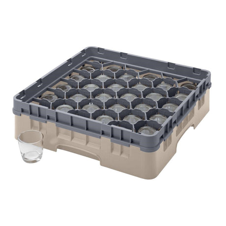 CZ106 Cambro Camrack Beige 30 Compartments Max Glass Height 92mm JD Catering Equipment Solutions Ltd