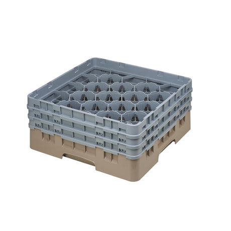 CZ112 Cambro Camrack Beige 20 Compartments Max Glass Height 197mm JD Catering Equipment Solutions Ltd