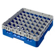 CZ117 Cambro Camrack Blue 49 Compartments Max Glass Height 92mm JD Catering Equipment Solutions Ltd