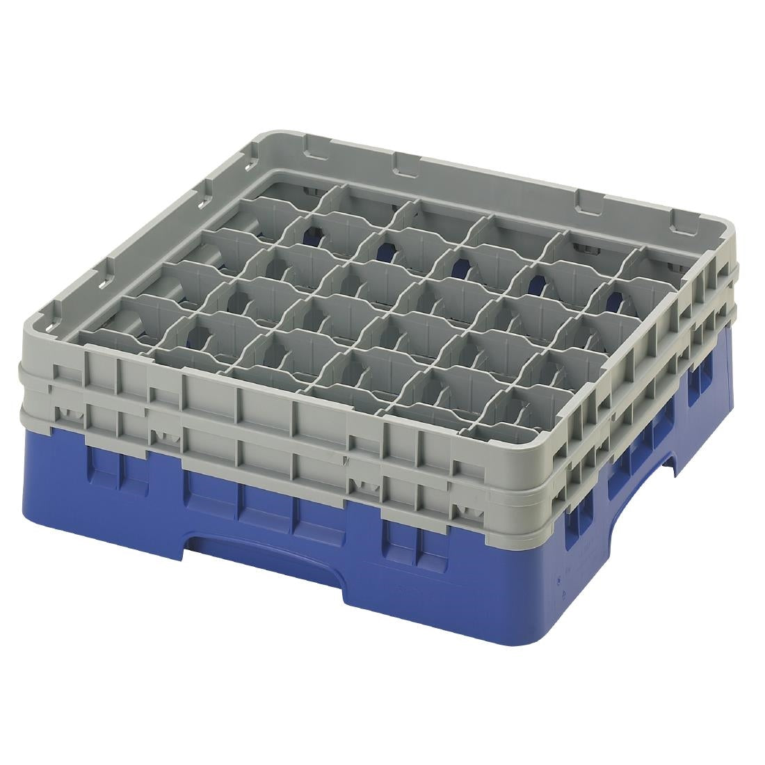 CZ124 Cambro Camrack Blue 36 Compartments Max Glass Height 133mm JD Catering Equipment Solutions Ltd