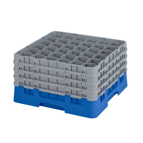 CZ129 Cambro Camrack Blue 36 Compartments Max Glass Height 238mm JD Catering Equipment Solutions Ltd