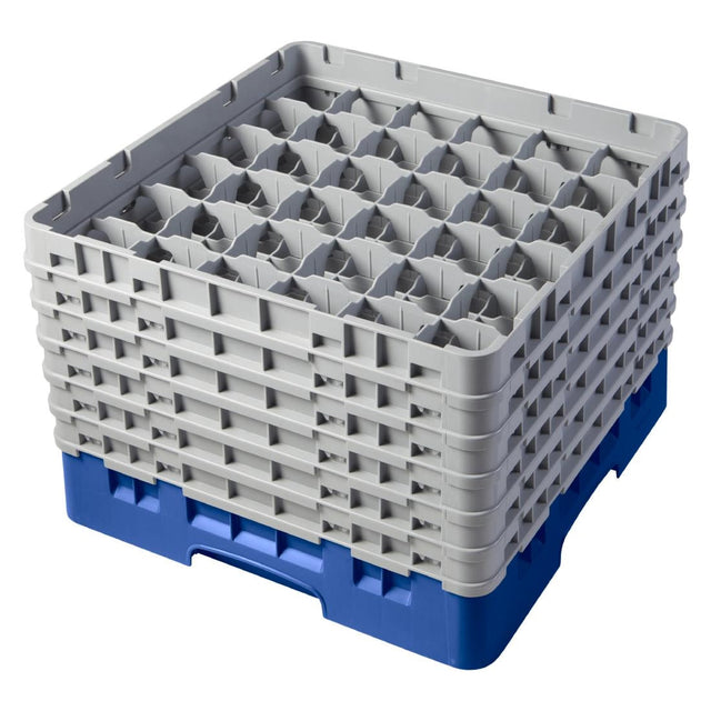 CZ132 Cambro Camrack Blue 36 Compartments Max Glass Height 298mm JD Catering Equipment Solutions Ltd