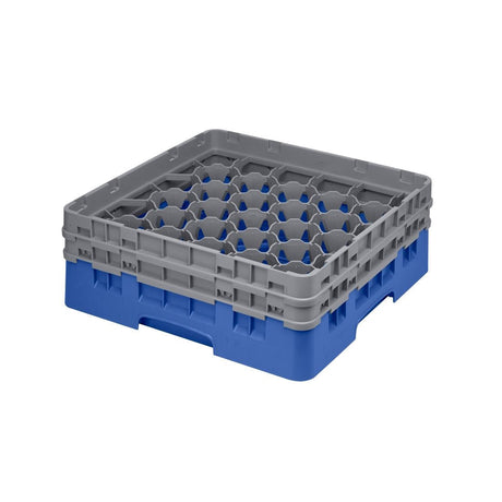 CZ134 Cambro Camrack Blue 30 Compartments Max Glass Height 133mm JD Catering Equipment Solutions Ltd