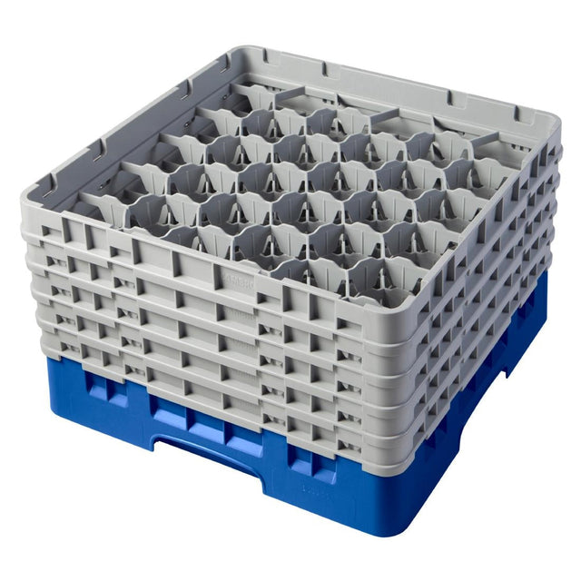 CZ137 Cambro Camrack Blue 30 Compartments Max Glass Height 258mm JD Catering Equipment Solutions Ltd