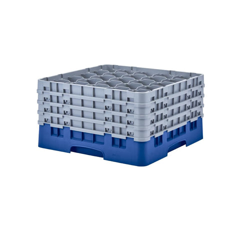 CZ146 Cambro Camrack Blue 25 Compartments Max Glass Height 238mm JD Catering Equipment Solutions Ltd