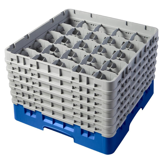 CZ149 Cambro Camrack Blue 25 Compartments Max Glass Height 298mm JD Catering Equipment Solutions Ltd