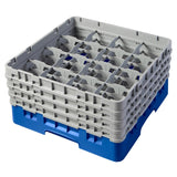 CZ165 Cambro Camrack Blue 16 Compartments Max Glass Height 215mm JD Catering Equipment Solutions Ltd