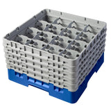 CZ167 Cambro Camrack Blue 16 Compartments Max Glass Height 258mm JD Catering Equipment Solutions Ltd