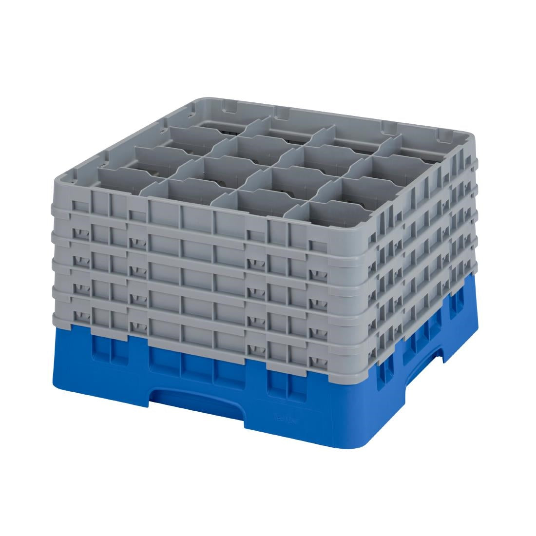 CZ168 Cambro Camrack Blue 16 Compartments Max Glass Height 279mm JD Catering Equipment Solutions Ltd