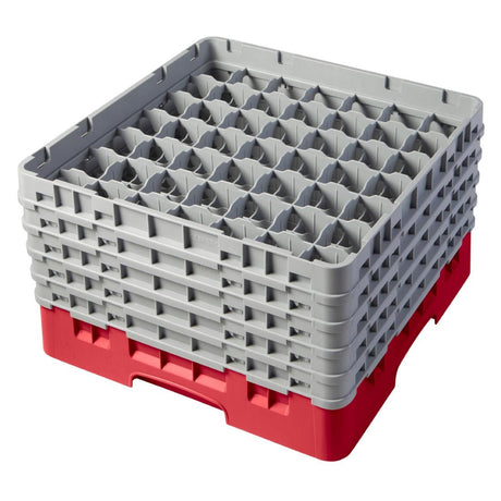 CZ174 Cambro Camrack Red 49 Compartments Max Glass Height 258mm JD Catering Equipment Solutions Ltd