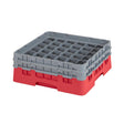 CZ177 Cambro Camrack Red 36 Compartments Max Glass Height 133mm JD Catering Equipment Solutions Ltd