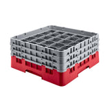 CZ178 Cambro Camrack Red 36 Compartments Max Glass Height 156mm JD Catering Equipment Solutions Ltd