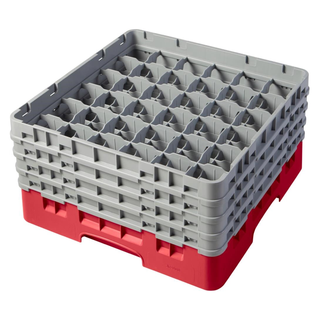 CZ181 Cambro Camrack Red 36 Compartments Max Glass Height 215mm JD Catering Equipment Solutions Ltd