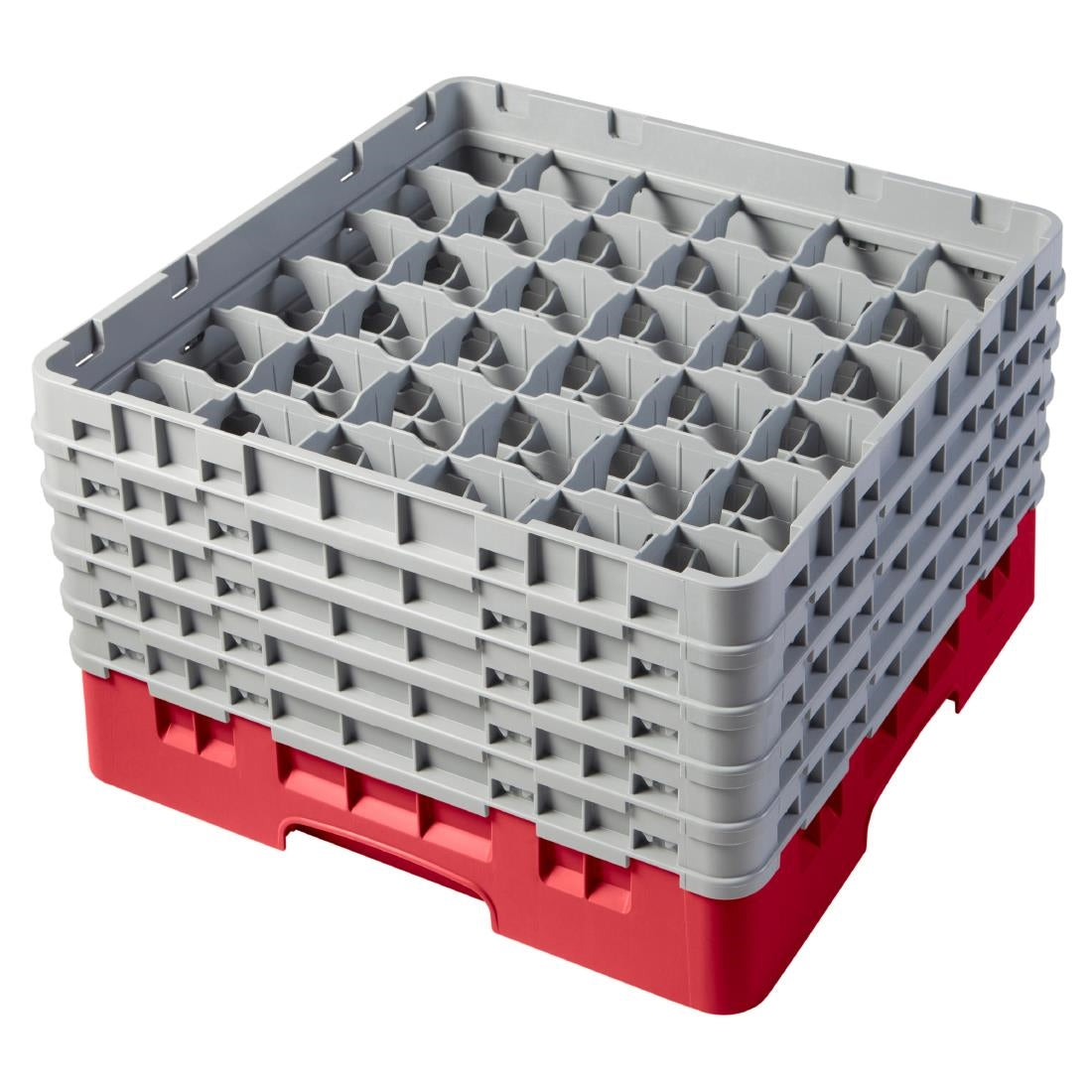 CZ183 Cambro Camrack Red 36 Compartments Max Glass Height 258mm JD Catering Equipment Solutions Ltd