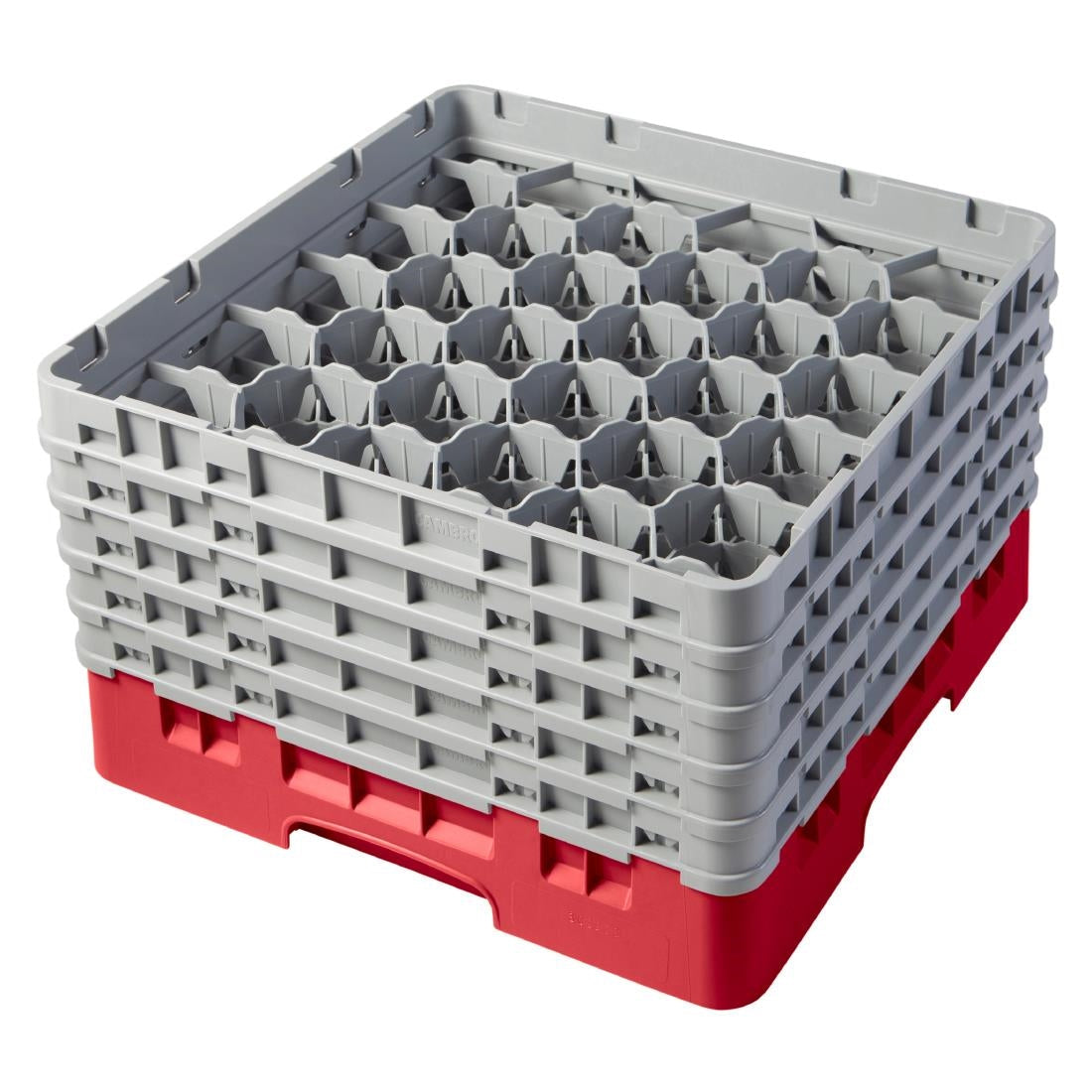 CZ190 Cambro Camrack Red 30 Compartments Max Glass Height 258mm JD Catering Equipment Solutions Ltd