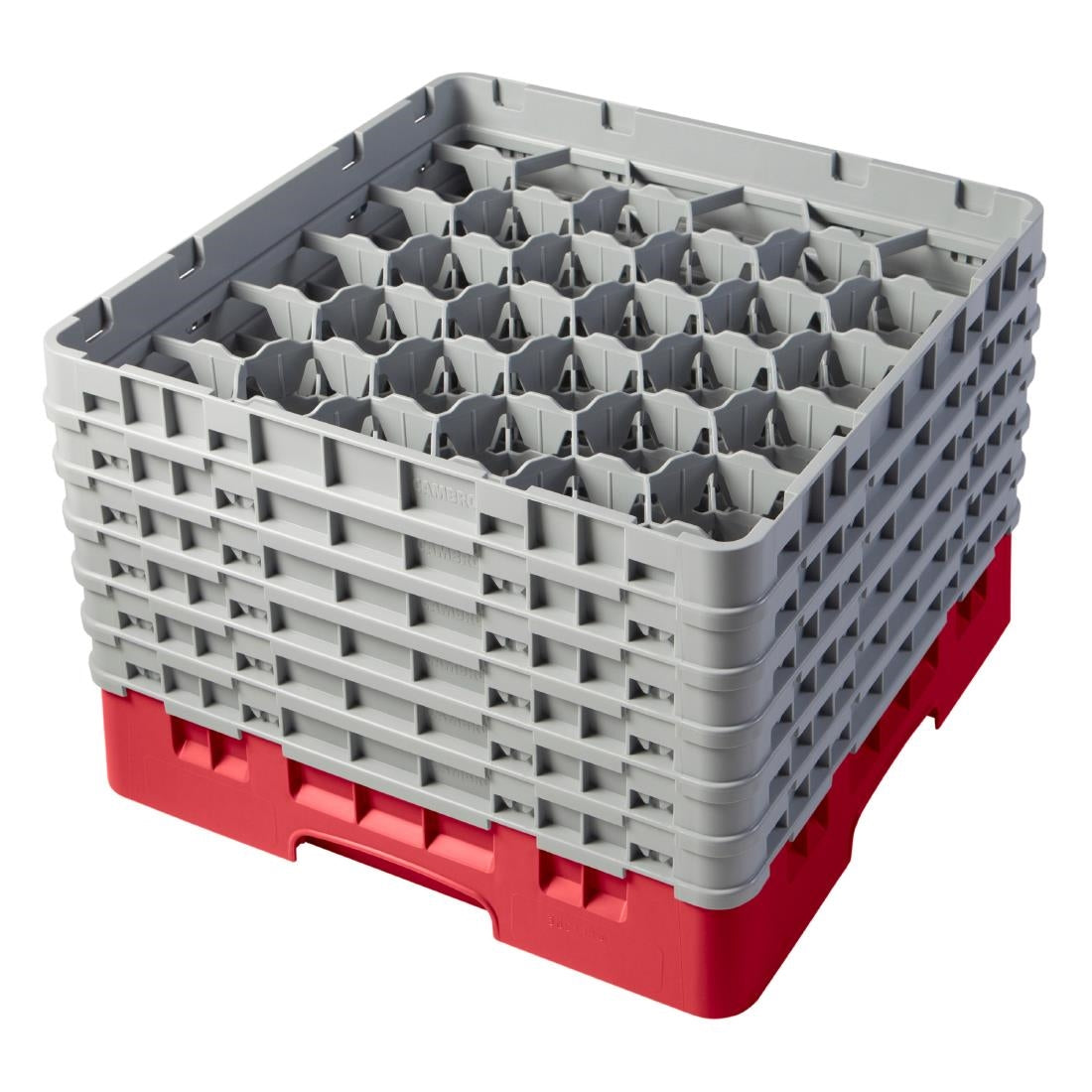 CZ191 Cambro Camrack Red 30 Compartments Max Glass Height 298mm JD Catering Equipment Solutions Ltd