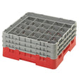 CZ196 Cambro Camrack Red 25 Compartments Max Glass Height 174mm JD Catering Equipment Solutions Ltd