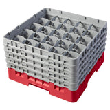 CZ199 Cambro Camrack Red 25 Compartments Max Glass Height 258mm JD Catering Equipment Solutions Ltd