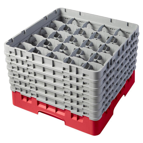 CZ201 Cambro Camrack Red 25 Compartments Max Glass Height 298mm JD Catering Equipment Solutions Ltd