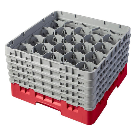 CZ209 Cambro Camrack Red 20 Compartments Max Glass Height 258mm JD Catering Equipment Solutions Ltd