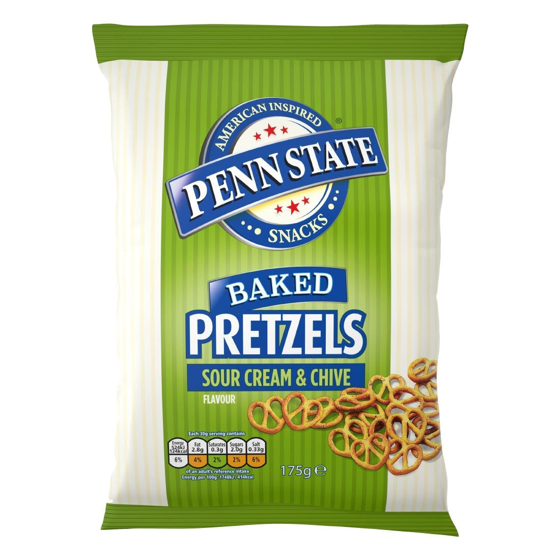 CZ287 Penn State Sour Cream & Chive Sharing Pretzels (8x175g) JD Catering Equipment Solutions Ltd