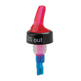 CZ307 Beaumont Red Quick Shot 3 Ball Pourer 25ml (Pack of 12) JD Catering Equipment Solutions Ltd