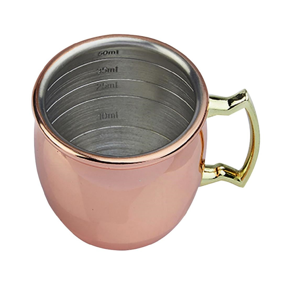 CZ346 Beaumont Copper Curved Jigger 25/50ml JD Catering Equipment Solutions Ltd