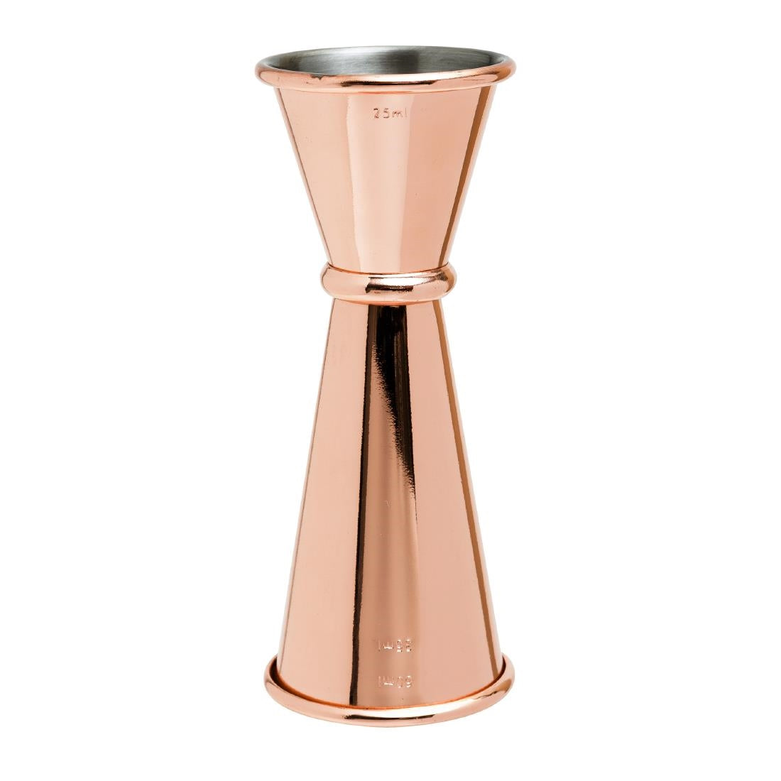 CZ352 Beaumont Copper Plated Banded Jigger Measure 25/35/50ml JD Catering Equipment Solutions Ltd