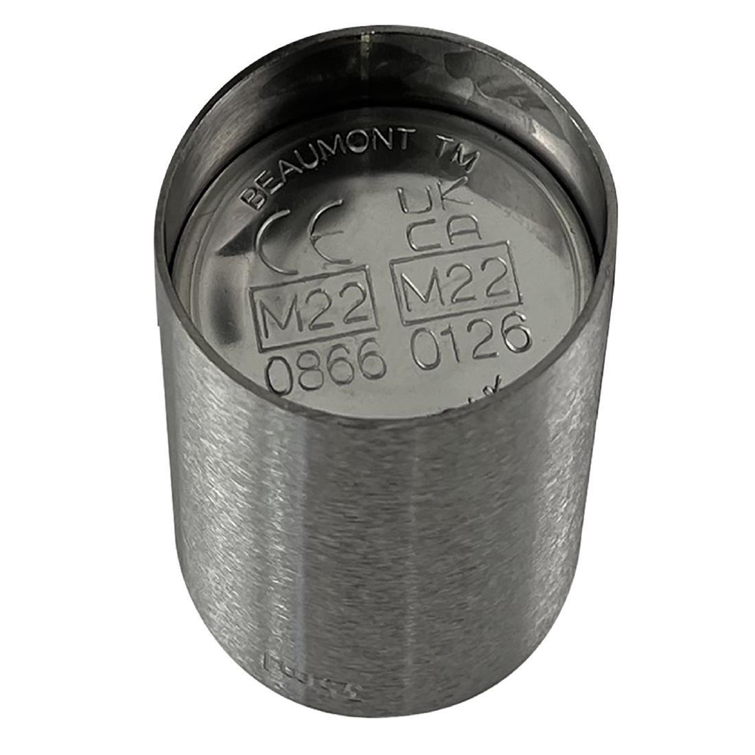 CZ354 Beaumont Stainless Steel Thimble Measure 100ml JD Catering Equipment Solutions Ltd