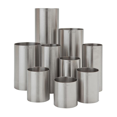 CZ354 Beaumont Stainless Steel Thimble Measure 100ml JD Catering Equipment Solutions Ltd