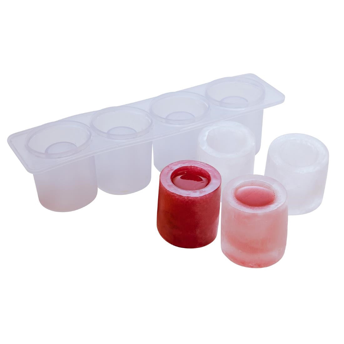 CZ404 Beaumont Four Cavity Silicone Shot Glass Mould Clear JD Catering Equipment Solutions Ltd