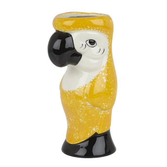 CZ412 Beaumont Ceramic Parrot Tiki Mug Yellow 750ml JD Catering Equipment Solutions Ltd