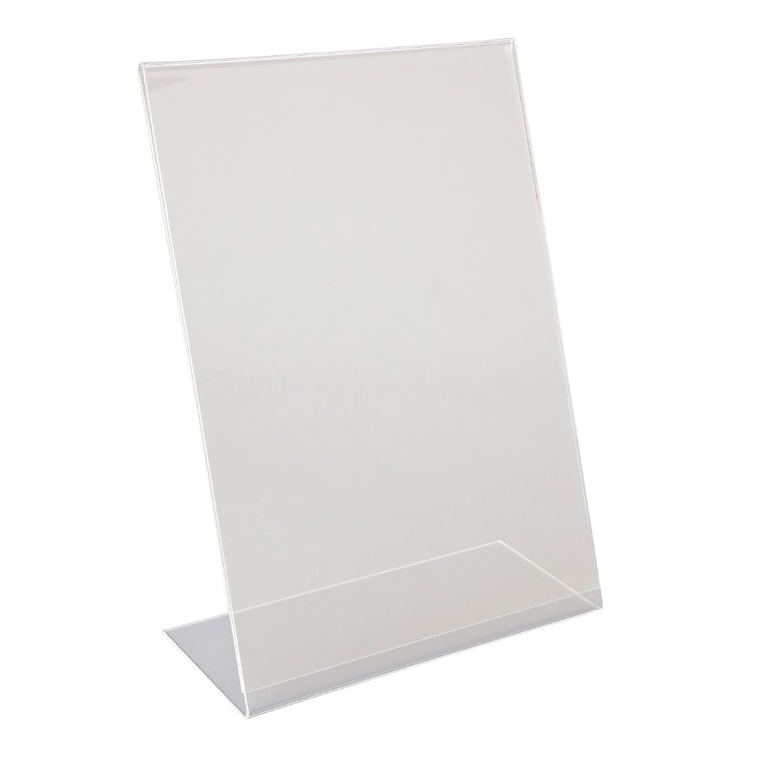 CZ423 Beaumont Perspex Menu Holder Angled A4 JD Catering Equipment Solutions Ltd