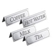 CZ430 Beaumont Tea Table Sign Stainless Steel JD Catering Equipment Solutions Ltd