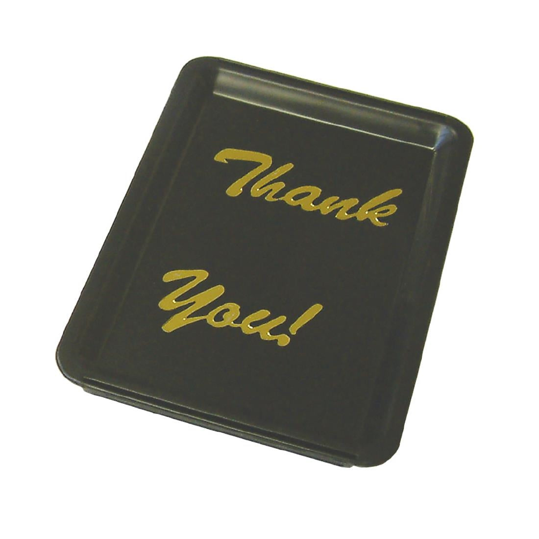 CZ493 Beaumont Thank You Tip Tray Black JD Catering Equipment Solutions Ltd